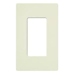 Lutron Satin Colors 1 Gang Decorator Wallplate, Biscuit